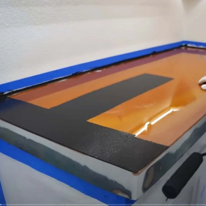 Epoxy resin on a shelf
